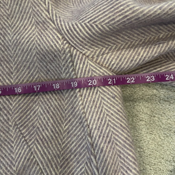 LOFT Herringbone Wool Blend Coat - Picture 5 of 11